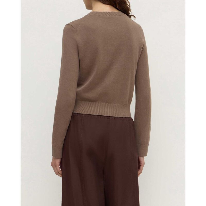 Assembly Label Orina Cotton Cashmere Cardigan Dark Sand image number 1